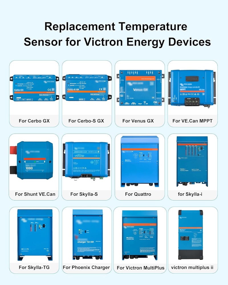 VASTHOME for Cerbo GX Temperature Sensor Compatible with Victron MultiPlus Inverter, Quattro, VE.Can MPPT, Venus GX, Shunt VE.Can, Skylla (S/TG/i), Phoenix Charger Temperature Sensor - 10.5FT（126''） - Image 2